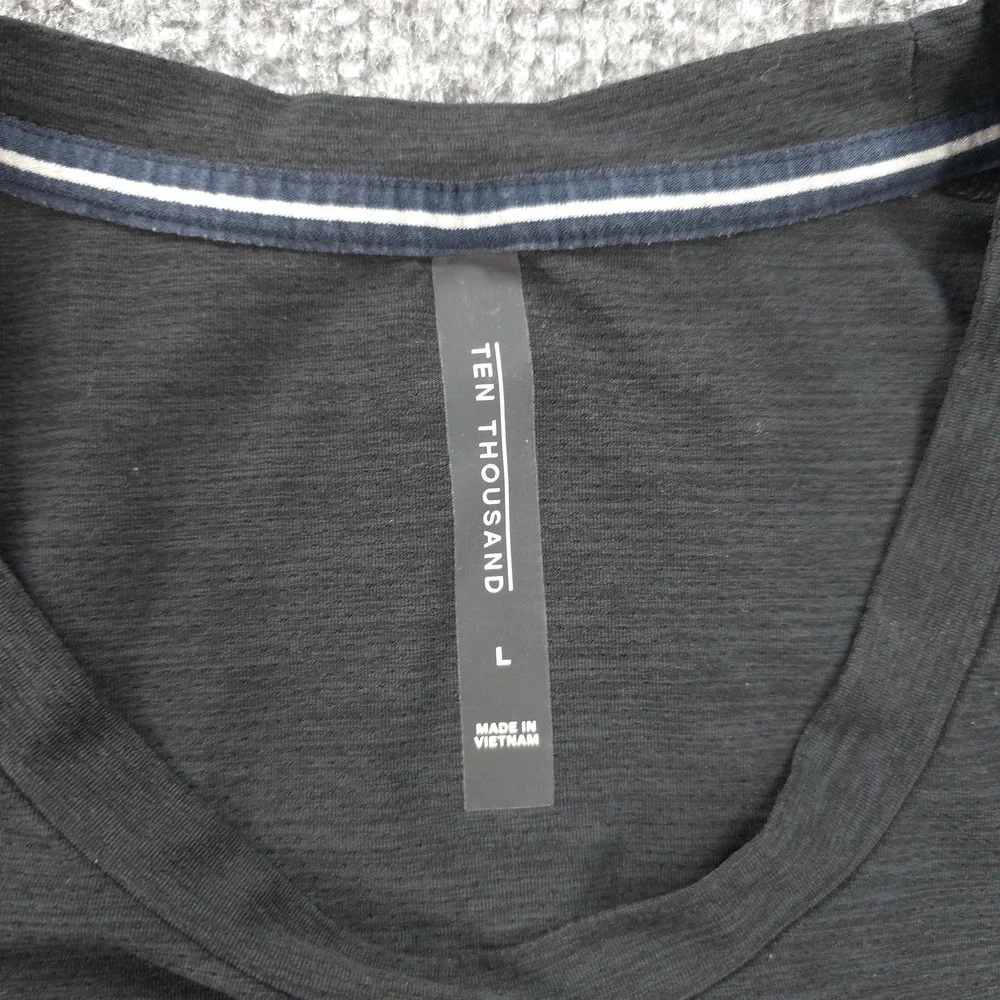 Ten Thousand Shirt Mens Large Black The Versatile L/S‎ Performance Gym Running